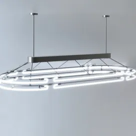 Chandelier from neon